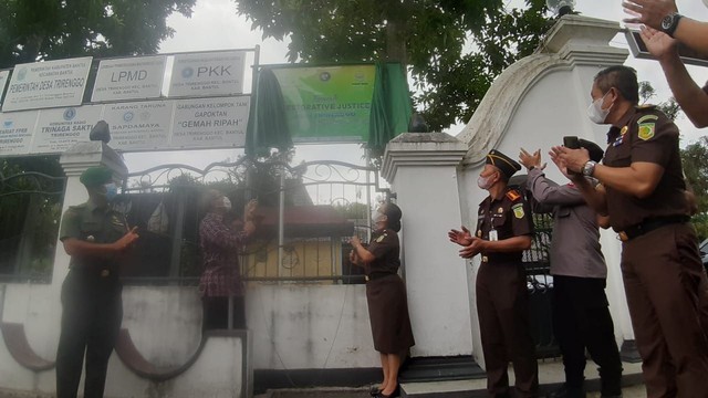 Kejati meresmikan Rumah Restorative Justice di Kantor Kalurahan Trirenggo Kapanewon Bantul. Foto: istimewa