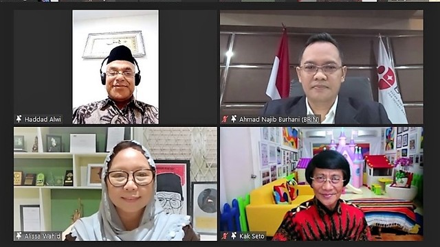 Tangkap layar konferensi pers virtual Gerakan Indonesia Serasi. FOTO: Agung Santoso