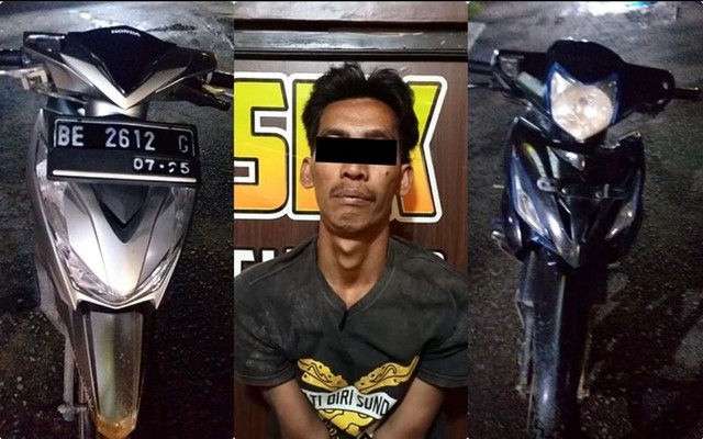 Pelaku beserta barang bukti | Foto: Humas Polres Lampung Tengah