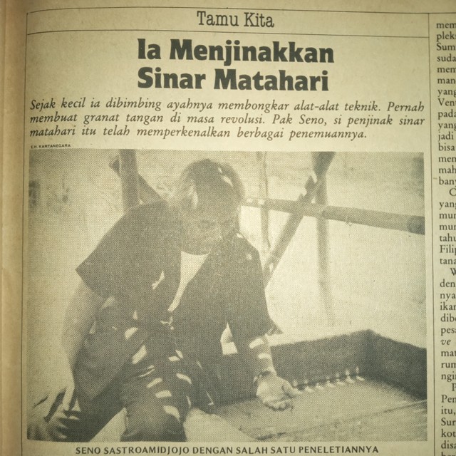 Mohammad Setia Aji Sastroamidjojo di Majalah Tempo Edisi 18 April 1983