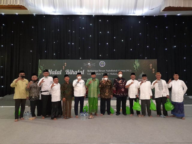 Halalbihalal Keluarga Besar NU Universitas Negeri Malang. Foto: dok