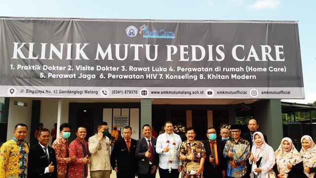 Klinik Mutu Pedis Care resmi dibuka oleh Wakil Bupati Malang, Didik Gatot Subroto, pada Sabtu (21/5/2022). Foto: Aisyah Nawangsari