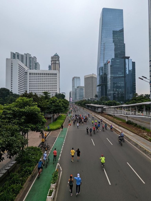 Suasana CFD di Jalan Sudirman-Bundaran HI, Jakarta, Minggu (22/5/2022). Foto: Dok. Mochamad Ilham Yahya