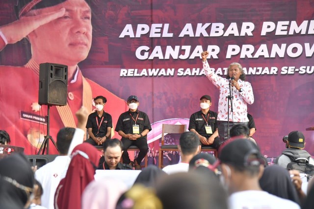 Apel Akbar Sahabat Ganjar di Palembang Sumsel. Foto: Dok. Istimewa