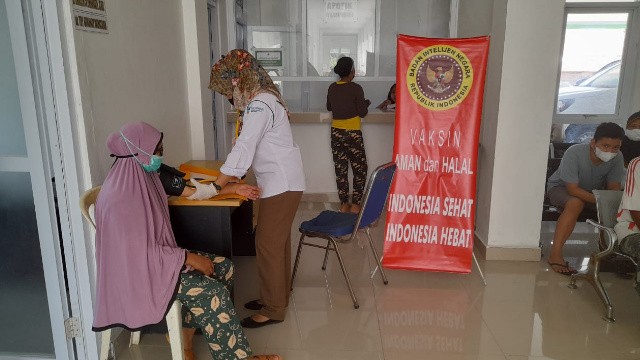 Gerai Vaksinasi BIN Daerah Sulawesi Utara (Sulut) bersama Pemerintah Daerah.