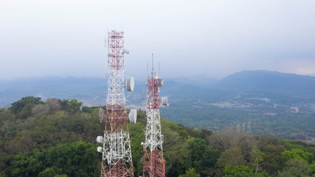Menara telekomunikasi Mitratel. Foto: Mitratel