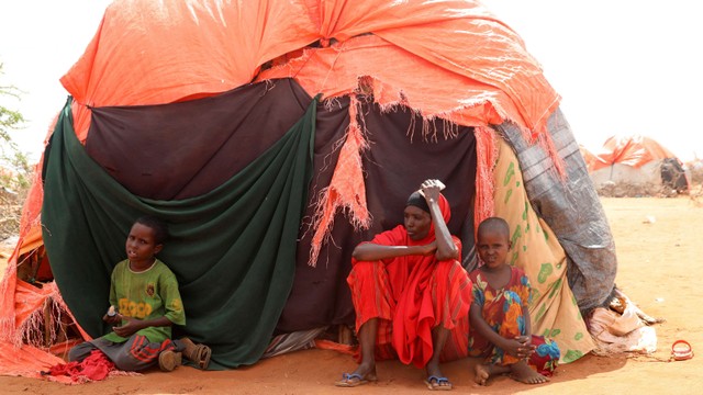 Suasana di kamp pengungsian Kaxareey di Dollow, Gedo, Somalia, Selasa (24/5/2022). Foto: Feisal Omar/REUTERS
