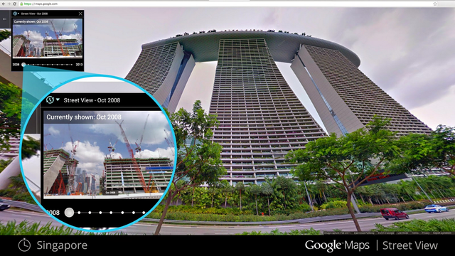 Google rilis riwayat Street View untuk Android dan iOS. Foto: Google