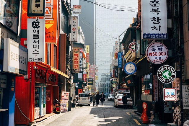 Ilustrasi korean street (Pixabay,com)