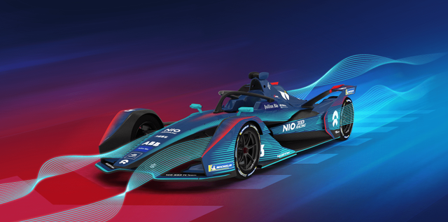 Mobil balap Gen2 yang dipakai dalam ajang balap mobil listrik Formula E. Foto: Formula E
