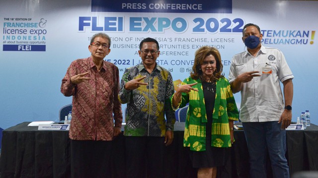 Konferensi Pers Franchise & License Expo Indonesia (FLEI) 2022, Jumat (27/5/2022). Foto: Dok. Istimewa