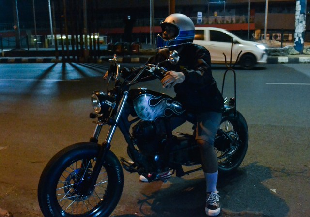 dokumentasi motor custom chopper oleh Tri Erysandi