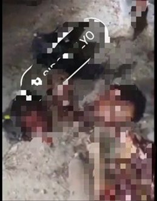 Tangkap layar video beredar diduga tentang maling yang diamuk massa dan dimutilasi di Lampung Selatan. | Foto: Ist
