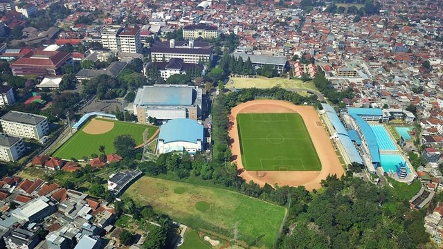 Fasilitas Pusat Olahraga Universitas Pendidikan Indonesia di Bandung, Jawa Barat. Foto: Instagram/@uptpusatolahragaupi