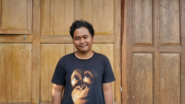 Kapten Ape Warior Center of Orangutan Protection (COP), Satria Wardhana. Foto: Widi Erha Pradana