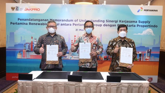 Perkuat transisi energi, Pertamina Renewable Diesel hadir untuk EV Jakarta E-Prix 2022. Foto: Dok. Pertamina