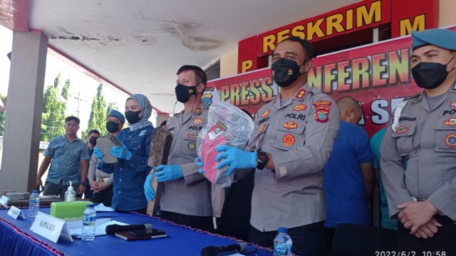 Press Conference Polres Minahasa Selatan terkait Tarkam di Amurang