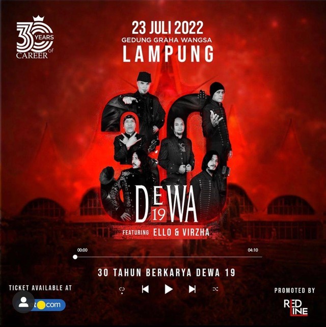 Dewa 19 Bakal Konser di Lampung, Tiket Mulai dari Rp 500 ribu (1)