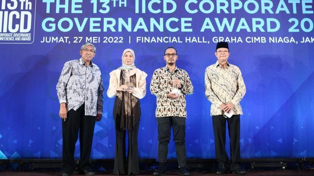 PT Jasa Marga (Persero) Tbk meraih dua penghargaan dalam ajang The 13th Indonesian Institute for Corporate Directorship (IICD) Corporate Governance Conference and Award 2022. Foto: Jasa Marga