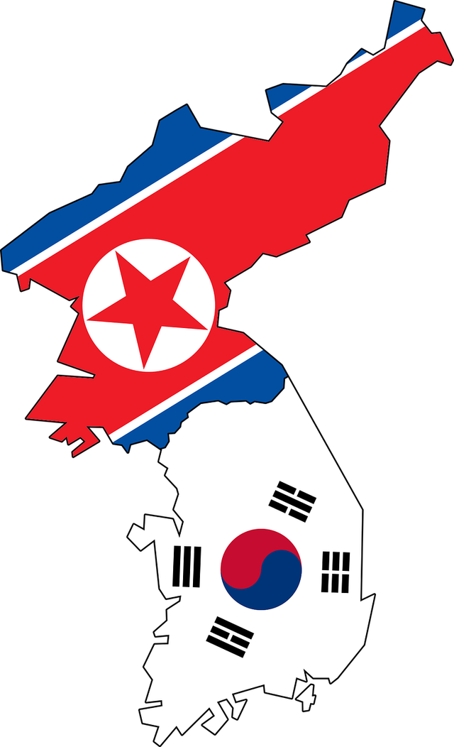Ilustrasi Peta Korea. Sumber Foto : https://pixabay.com/id/vectors/asia-biru-berbatasan-bendera-datar-1294399/