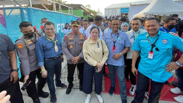 Ketua DPR RI Puan Maharani penuhu undangan Anies nonton Formula E. Foto: Dok. Istimewa