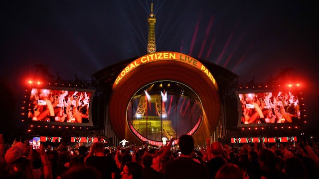 Ilustrasi konser musik. Foto: Bertrand Guay/AFP.