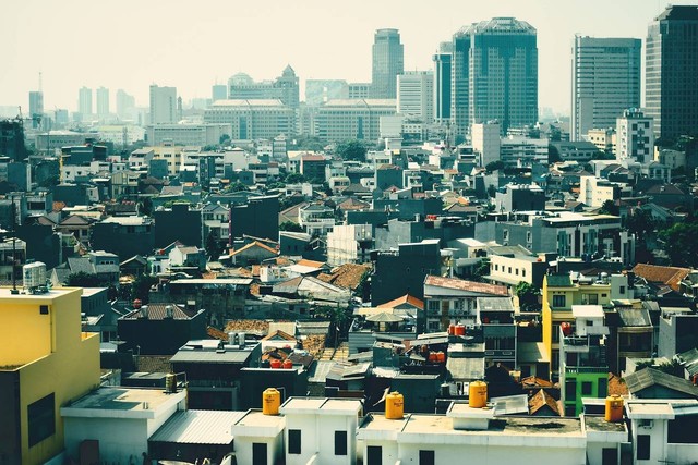 Kepadatan Tempat Tinggal Penduduk Di Jakarta. sumber : https://pixabay.com/