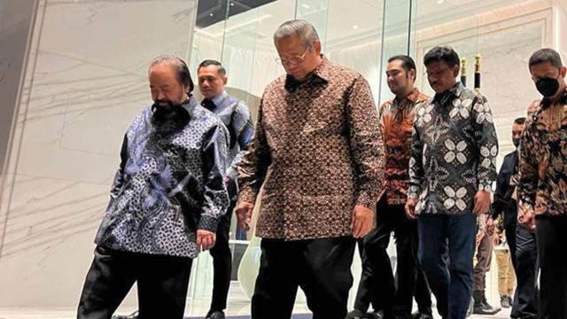 SBY bertemu Surya Paloh di NasDem Tower. Foto: Dok. Istimewa