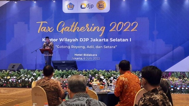 Tax Gathering 2022 DJP Kantor Wilayah Jakarta Selatan I, Senin (6/6).  Foto: Ave Airiza Gunanto/kumparan