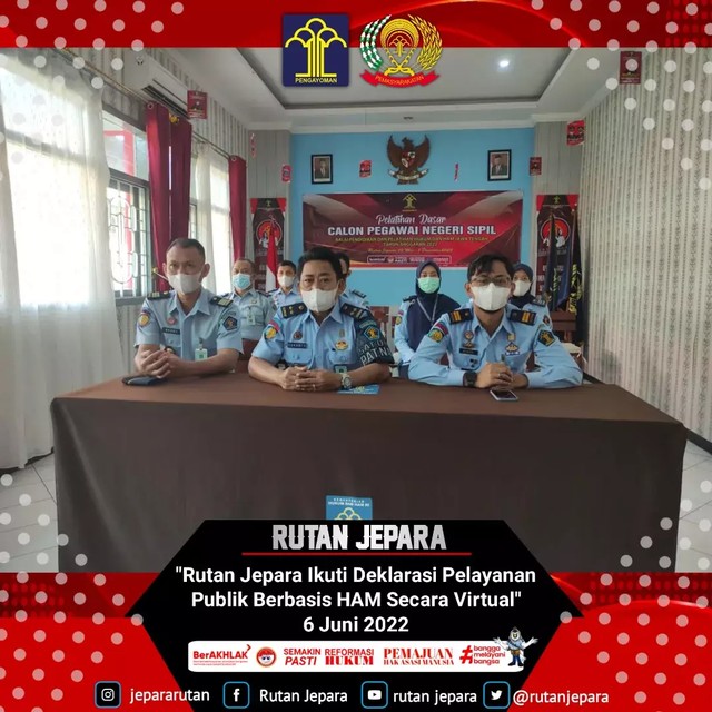 Rutan Jepara Ikuti Deklarasi Pelayanan Publik Berbasis HAM Secara ...