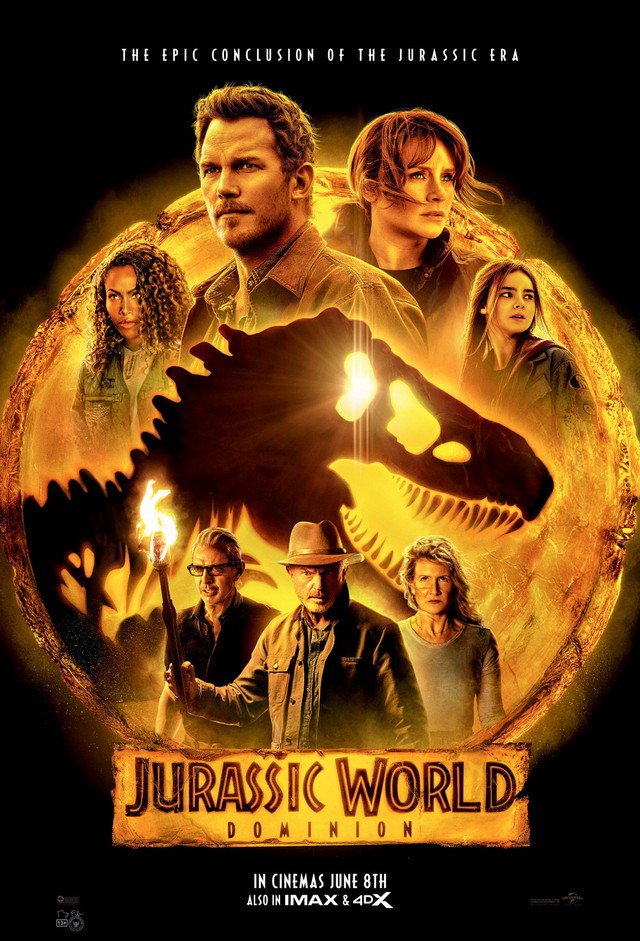 Poster Jurassic World: Dominion. Tayang mulai 8 Juni di semua bioskop.