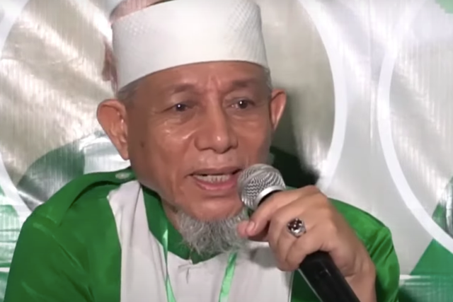 Abdul Qadir Hasan Baraja, pemimpin Khilafatul Muslimin. Foto: Youtube/PPUI Channel