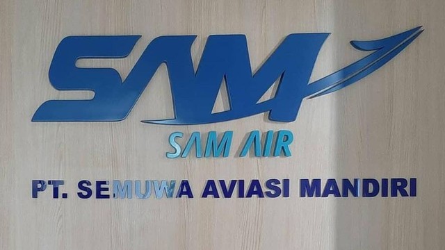 Logo SAM Air. (Foto IG@samair.indonesia)