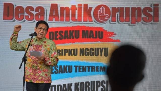Mendes PDTT Abdul Halim Iskandar dalam peluncuran Desa Antikorupsi di Kampoeng Mataraman, Desa Panggungharjo, Bantul, Yogyakarta, Rabu (1/12/2021). Foto: Wening/Kemendes PDTT