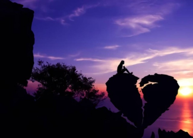 Sumber: https://www.shutterstock.com/image-photo/women-sit-on-broken-heartshaped-stone-556479124
