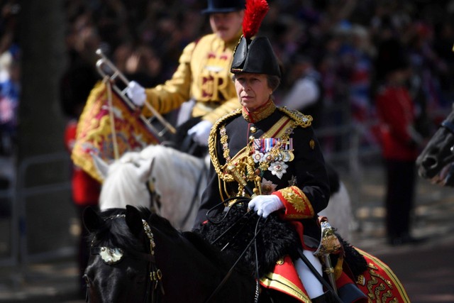 Putri Anne di Trooping the Colour 2022. Foto: Chris J Ratcliffe/Getty Images