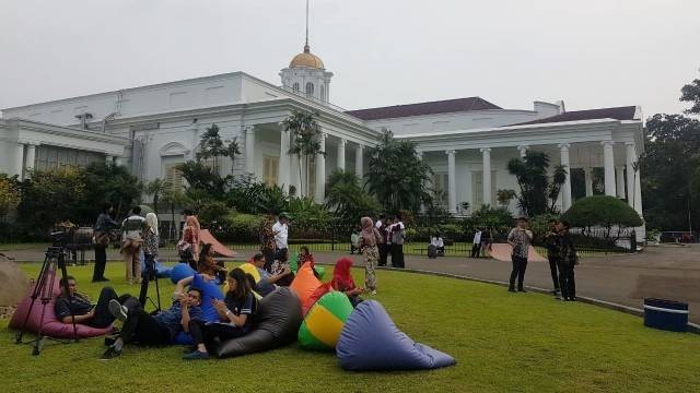 Sumpah pemuda di Istana Bogor (Foto: Yudhistira Amran/kumparan)