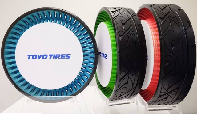 Toyo Tires kembangkan ban tanpa udara untuk kendaraan. Foto: Dok. Istimewa