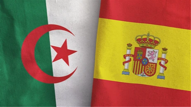 Ilustrasi Bendera Aljazair (Kiri) dan Spanyol (Kanan) (Foto: Shutterstock - 1803921649)