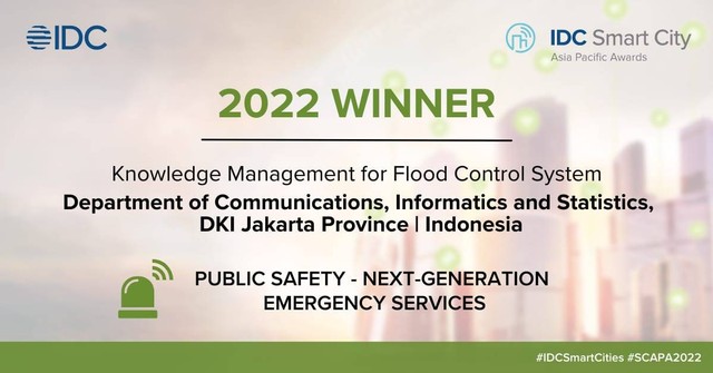 Jakarta Smart City berhasil menyabet trofi juara pertama di ajang internasional IDC Smart City Asia/Pacific Awards 2022. Foto: Pemprov DKI Jakarta
