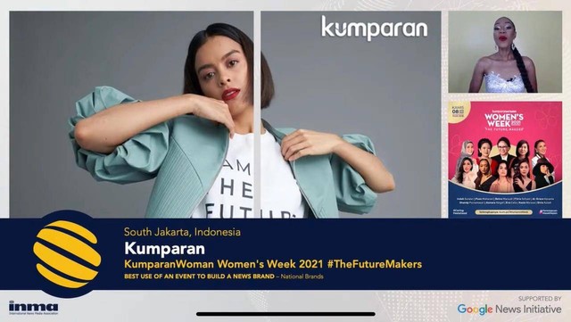 kumparanWOMAN Women's Week 2021 The Future Makers meraih penghargaan internasional Global Media Awards 2022. Foto: Dok. YouTube INMA