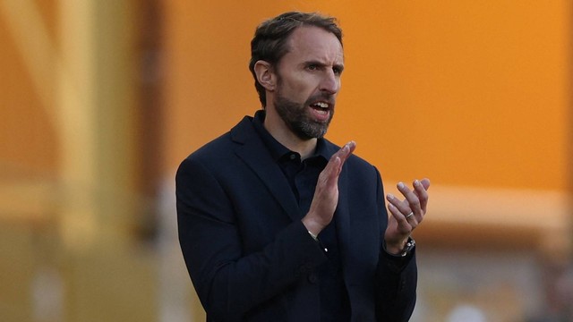 Manajer Inggris Gareth Southgate di pertandingan UEFA Nations League di Stadion Molineux, Wolverhampton, Inggris, Sabtu (11/6/2022). Foto: Action Images via Reuters/Matthew Childs