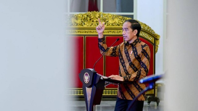 Presiden Jokowi di pembukaan Rapat Koordinasi Nasional Pengawasan Intern Pemerintah Tahun 2022, di Istana Negara, Jakarta, Selasa (14/6/2022). Foto: Muchlis Jr/Biro Pers Sekretariat Presiden