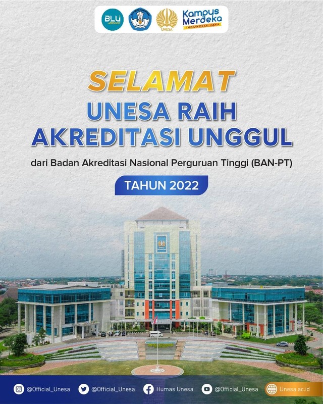 Selamat! UNESA Raih Akreditasi Unggul, Target Berikutnya 'Go International'