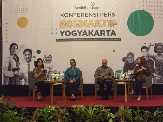 Konferensi pers GENAKTIF Yogyakarta yang dicetuskan oleh Andy F Noya, Rabu (15/6/2022). Foto: M. Wulan/Tugu Jogja