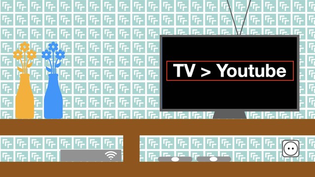 Ilustrasi produksi TV vs produksi Youtube. Sumber: Pribadi.