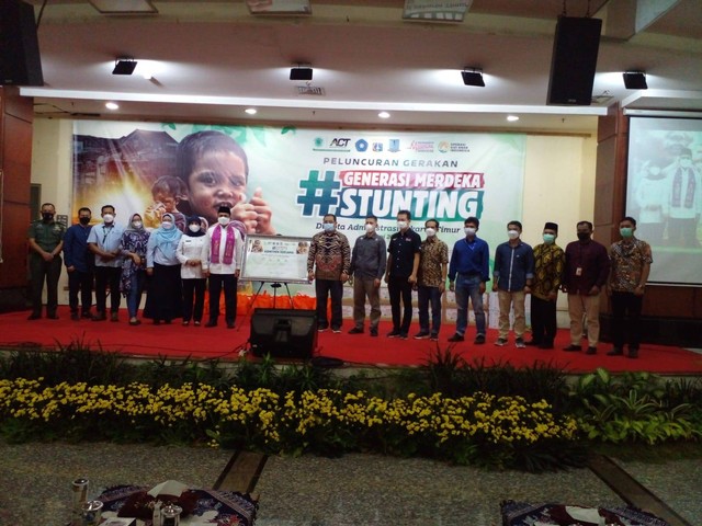 Acara Peluncuran Gerakan Generasi Merdeka Stunting oleh ACT bersama Pemerintah Kota Jakarta Timur (dok. ACT)