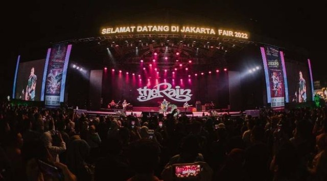 Band The Rain di acara pembukaan PRJ 2022 Foto: Instagram/ @therainband