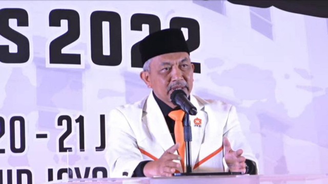 Presiden PKS Ahmad Syaikhu di Rapimnas PKS, Senin (20/6/2022). Foto: PKS