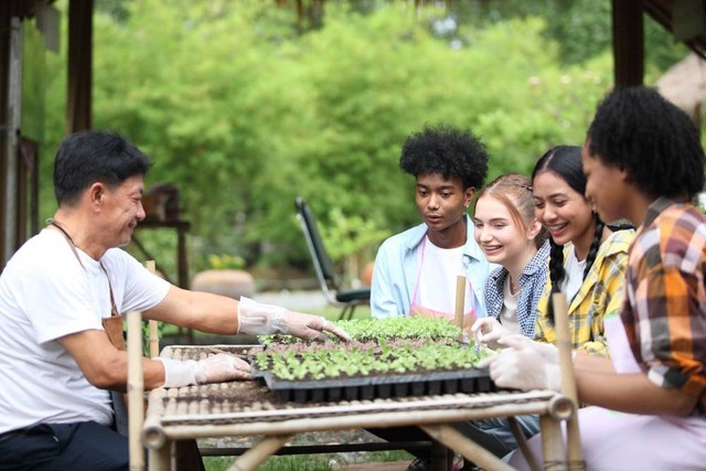Ilustrasi program sekolah yang mendukung pembangunan berkelanjutan. Foto: Shutterstock